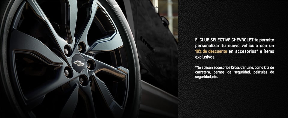 Conoce los beneficios en accesorios por pertenecer a Club Selective Chevrolet