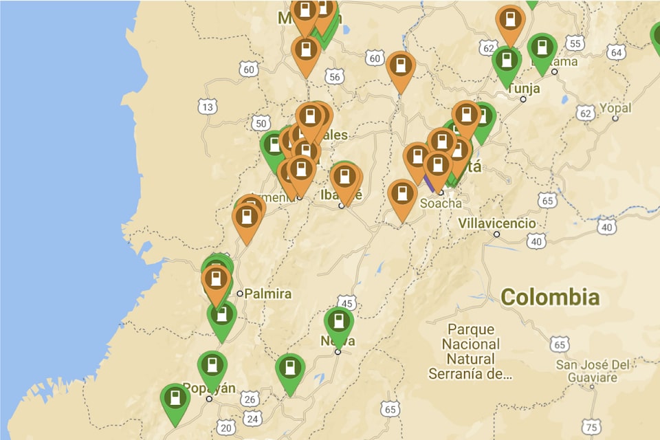 Chevrolet Colombia - Puntos de carga