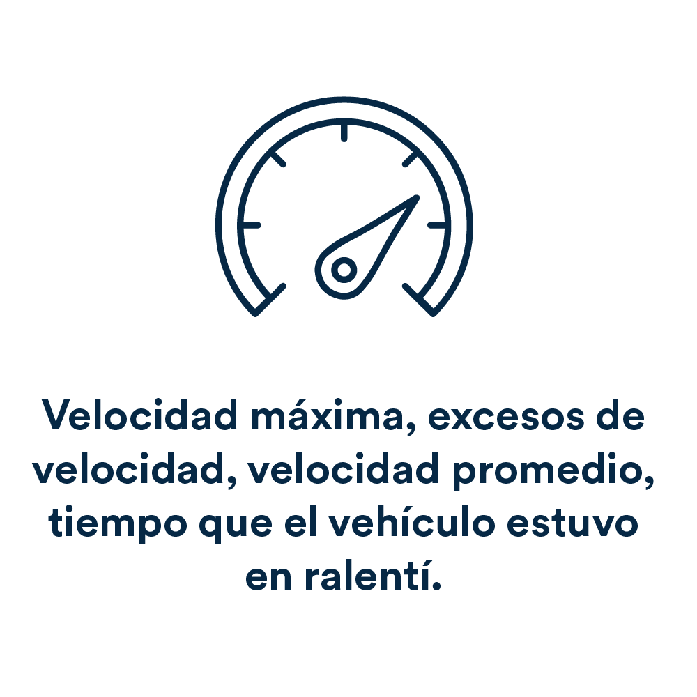 Reporte de velocidades máximas y ralentí del servicio Chevrolet OnStar para empresas