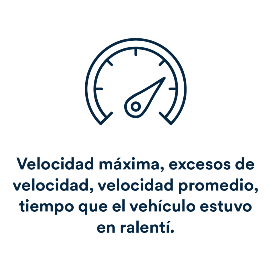 Reporte de velocidades máximas y ralentí del servicio Chevrolet OnStar para empresas